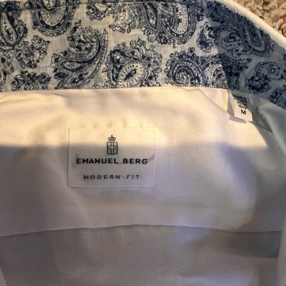 Emanuel Berg Men's Modern Fit Dress Shirt - Picture 2 of 9